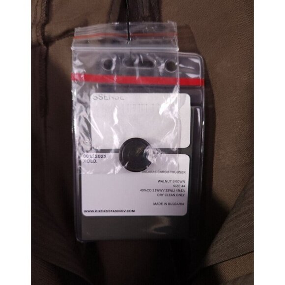 Kiko Kostadinov Valakas Cargo Pants 44 XS Brown Knit Cuff New - Picture 10 of 14